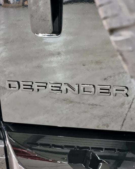 Land Rover Defender Rear Tailgate Badge / Lettering